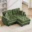 LLappuil 70" Loveseat Sofa, Modular Sectional Couch with Movable Ottoman, Chenille Cloud Sofa Couch for Living Room