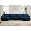 LLappuil 166" Sectional Sofa, Modular Sectional Couch with Double Movable Ottoman, Oversized Velvet Cloud Couch for Living Room
