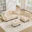 LLappuil 101" Sectional Sofa, Modular Sectional Couch with Movable Ottoman, Chenille Cloud Sofa Couch for Living Room