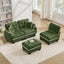 LLappuil 101" Sectional Sofa, Modular Sectional Couch with Movable Ottoman, Chenille Cloud Sofa Couch for Living Room