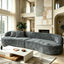 LLappuil 114" Sectional Sofa, Oversized Curved Modular Sectional Couch with Deep Seat, Chenille Boneless Sofa Couch for Living Room