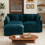 LLappuil 71" Loveseat Sofa, Modular Sectional Couch with Movable Ottoman, Chenille Cloud Sofa Couch for Living Room