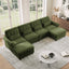 LLappuil 126" Sectional Sofa, U Shaped Modular Sectional Couch with Double Movable Ottoman, Cloud Chenille Sofa Couch for Living Room