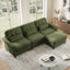 LLappuil 98" Sectional Sofa, L Shaped Modular Sectional Couch with Movable Ottoman, Cloud Chenille Sofa Couch for Living Room