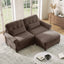 LLappuil 69" Loveseat Sofa, Modular Sectional Couch with Movable Ottoman, Cloud Chenille Sofa Couch for Living Room