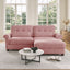 LLappuil 69" Loveseat Sofa, Modular Sectional Couch with Movable Ottoman, Cloud Chenille Sofa Couch for Living Room