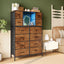 LLappuil 12 Drawer Dresser for Bedroom, Storage Organizer with 12 Drawers, Chest of Drawers with Fabric Bins for Guest Room, Closet, Entryway