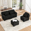 LLappuil 104" Sectional Sofa, L Shaped Modular Sectional Couch with Movable Ottoman, Cloud Corduroy Sofa Couch for Living Room