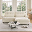 LLappuil 69" Loveseat Sofa, Modular Sectional Couch with Movable Ottoman, Cloud Chenille Sofa Couch for Living Room