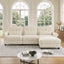 LLappuil 98" Sectional Sofa, L Shaped Modular Sectional Couch with Movable Ottoman, Cloud Chenille Sofa Couch for Living Room