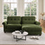 LLappuil 69" Loveseat Sofa, Modular Sectional Couch with Movable Ottoman, Cloud Chenille Sofa Couch for Living Room
