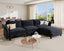 NYBOPAVIS Modular Sectional Sofa, 4 Seat Modular Sectional Couch with Storage, Oversized Deep Seat Chenille Sofa for Living Room