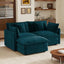 LLappuil 71" Loveseat Sofa, Modular Sectional Couch with Movable Ottoman, Chenille Cloud Sofa Couch for Living Room