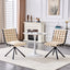 LLappuil Dining Chair Set of 2, 2 Piece Puffy Bubble Kitchen Dining Chair with with Metal Legs, Tufted Velvet 360° Swivel Accent Chair for Dining Room, Kitchen, Living Room