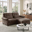 LLappuil 69" Loveseat Sofa, Modular Sectional Couch with Movable Ottoman, Cloud Chenille Sofa Couch for Living Room