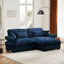 LLappuil 94" Loveseat Sofa, Modular Sectional Sofa with Movable Ottoman, Oversized Velvet Cloud Couch for Living Room