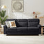LLappuil 82" Velvet Sofa, 3 Seater Sofa Couch for Living Room Black