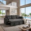 LLappuil 83" Sectional Sofa, Compact Sectional Couch with Reversible Storage Chaise, Breathable Foil Fabric Sofa Couch Convertible Sofa Bed with Cup Holder for Lving Room