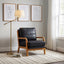 LLappuil Accent Chair, Mid-Century Modern Reading Single Sofa Chair for Living Room, Foil Fabric