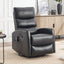 LLappuil Recliner Chair, 360° Swivel Massage Recliner Chair with Heat, Nursery Glider Rocker Faux Leather Recliner Chair for Living Room Beige