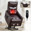 LLappuil Power Lift Recliner Chair, 8‑Point Vibration Massage Reclining Chair with Heat, Faux Leather Reading Chair with Side Pocket, USB Charge Port, Remote Control for Living Room