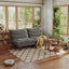 LLappuil 71" Corduroy Futon Convertible Sofa Bed, Loveseat Sleeper Sofa Couch for Living Room Apartment Gray