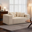 LLappuil 67" Loveseat Sofa, Corduroy Boneless Cloud Sofa Couch for Living Room