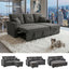 LLappuil Sectional Sofa, 71" Sectional Couch Convertible Sofa Bed, Pull Out Sofa Bed Full Size with Storage Chaise for Living Room, Linen Dark Gray