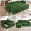 LLappuil 86" Sectional Sofa, Sectional Couch with Pull Out Sofa Bed, Corduroy Sofa Couch Convertible Sofa Bed with Storage Chaise, Small Desktop, Charging Port for Living Room
