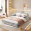 LLappuil 66" Corduroy Sofa, Pull Out Sofa Bed Queen Size, Loveseat Sofa Convertible Sofa Bed for Living Room