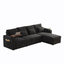 LLappuil 108" Sectional Sofa, Oversized Sectional Couch with Pull Out Sofa Bed, Chenille Sofa Couch Convertible Sofa Bed with Recliner Chair, Small Tabletop, Storage Chaise for Living Room