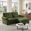 LLappuil 69" Loveseat Sofa, Modular Sectional Couch with Movable Ottoman, Cloud Chenille Sofa Couch for Living Room