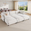 LLappuil Modular Sectional Sofa, Modular Sectional Sofa Convertible Sleeper Sofa Bed, Oversized Deep Seat Chenille Sofa for Living Room