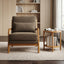 LLappuil Accent Chair, Mid-Century Modern Reading Single Sofa Chair for Living Room Brown