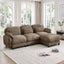 LLappuil 104" Sectional Sofa, L Shaped Modular Sectional Couch with Movable Ottoman, Cloud Chenille Sofa Couch for Living Room