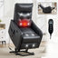 LLappuil Power Lift Recliner Chair, 8‑Point Vibration Massage Reclining Chair with Heat, Faux Leather Reading Chair with Side Pocket, USB Charge Port, Remote Control for Living Room