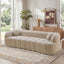 LLappuil 98" Cloud Couch, Oversized Boneless Compressed Sofa, Corduroy 3 Seater Sofa Couch with Bubble Channel Tufted for Living Room, No Assembly Required