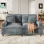 LLappuil 59" Loveseat Sofa, Small Living Room 2 Seat Sofa Couch, Chenille Cloud Sofa Couch for Apartment, Compact Space Gray