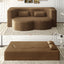 LLappuil Full Size Futon Convertible Sleeper Sofa Bed, 78" Corduroy Loveseat Floor Sofa Couch for Living Room