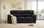 LLappuil 81" Mid-Century Modern Sofa, 3 Seat Sofa Cloud Couch for Living Room, Foil Fabric Black