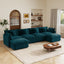 LLappuil 137" Sectional Sofa, Oversized Modular Sectional Couch with Double Movable Ottoman, Chenille Cloud Sofa Couch for Living Room