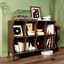 LLappuil 8 Cube Bookcase, Horizontal Bookshelf, 2-Tier Wooden Storage Cabinet for for Living Room, Bedroom, Home Office