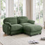 LLappuil 72" Loveseat Sofa, Modular Sectional Couch with Movable Ottoman, Cloud Chenille Sofa Couch for Living Room