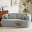 LLappuil 67" Loveseat Sofa, Chenille Boneless Sofa Couch for Living Room, No Need Assemble Gray
