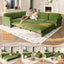 LLappuil Sectional Sofa, Sectioanl Couch with Pull Out Sofa Bed King Size, Chenille Sofa Conertible Sofa Bed for Living Room