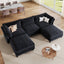 LLappuil Modular Sectional Sofa, 5 Seat Modular Sectional Sofa with Storage, Oversized Deep Seat Chenille Sofa for Living Room