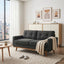 LLappuil 65" Loveseat Sofa, Love Seat Small Sofa Couch for Living Room, Bedroom, Compact Space, Polyester Dark Gray