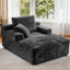 LLappuil Chaise Lounge Chair Indoor, Corduroy Boneless Sofa Bed, Deep Seat Sleeper Couch Reading Chairs, Cloud Sofas Couches for Living Room, No Assembly Required