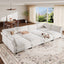 LLappuil Modular Sectional Sofa, Modular Sectional Sofa Convertible Sleeper Sofa Bed, Oversized Deep Seat Chenille Sofa for Living Room