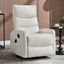 LLappuil Recliner Chair, 360° Swivel Massage Recliner Chair with Heat, Nursery Glider Rocker Faux Leather Recliner Chair for Living Room Beige